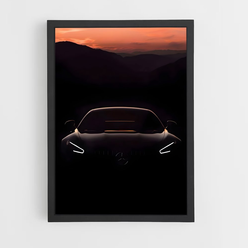 Poster raffiné Sls amg gt – affiche Mercedes (vue 2)